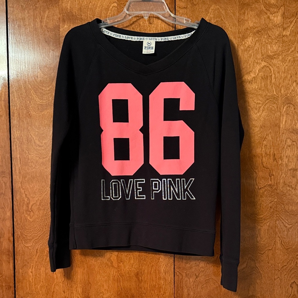 Victoria's Secret Pink Love Black Top